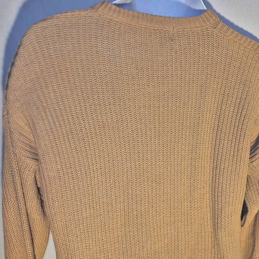 MICHAEL RICHARDS Gold Knit sweater, Large - Picture 7 of 13